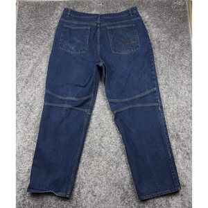VTG Maurice Malone Mo Jeans Men's 42x34 Blue‎ Loose Baggy Distressed Y2K 90s